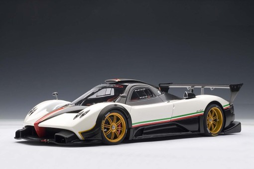 AUTOart die-cast model Pagani Zonda R White w/Italian Stripes 78262 die ...