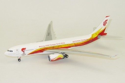 Air China A330-300 Olympic Games Registration B-6075 W/Stand Phoenix 02002 Scale 1:200