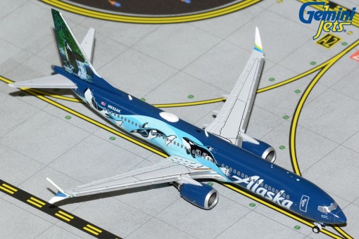 Alaska Boeing 737 MAX9 Orcas Livery N932AK Gemini Jets GJASA2078
