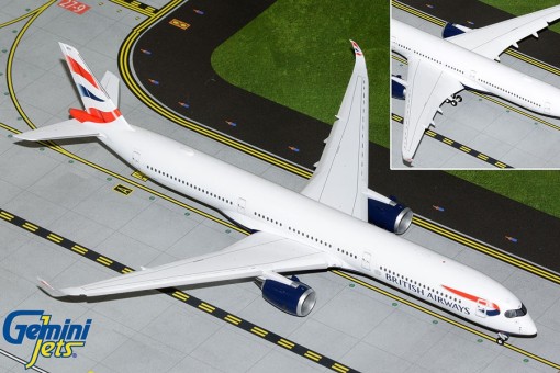 British Airways Airlines A350-1000 Flaps Extended G-XWBB Gemini 200 G2BAW1124F scale 1:200
