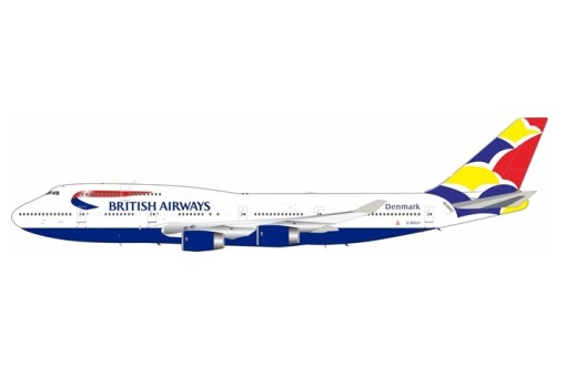British Airways Boeing 747-400 VH-NLH Denmark Tail ARD-Inflight ARDBA62 Scale 1:200