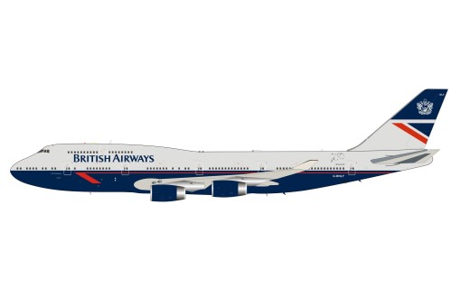 British Airways Boeing 747-436 G-BNLY  Landor retro livery 100 years with collectors coin and stand ARD-Inflight ARDBA33 scale 1:200