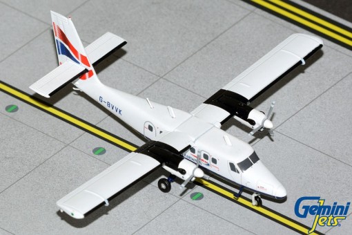 British Airways De Havilland DHC-6-300 G-BVVK Gemini Jets G2BAW1034 Scale 1:200