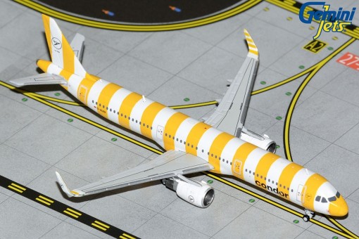Condor "Sunshine" New Striped Livery Airbus A321 D-AIAD Gemini Jets GJCFG2149 Scale 1:400