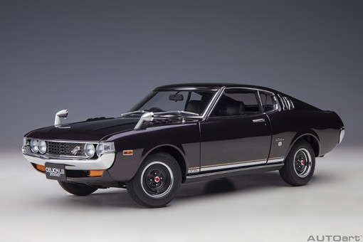 Dark Purple Metalic Toyota Celica Liftback 200GT (RA25) 1973 AUTOart 78769 Die-Cast Scale Model 1:18