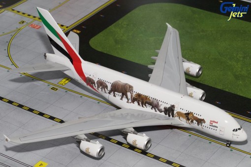 Emirates Airlines Airbus A380-800 "Wildlife #1" Reg# A6-EEI Gemini Jets G2UAE601 Scale 1:200 
