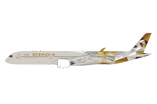 Etihad 50 Years Airbus A350-1000 A6-XWB With Stand Inflight IF35XEY0423 Scale 1:200