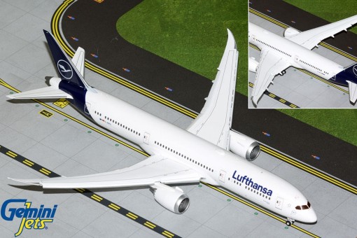 Flaps Down Lufthansa Boeing 787-9 D-ABPA Dreamliner Gemini Jets G2DLH1050F Scale 1:200