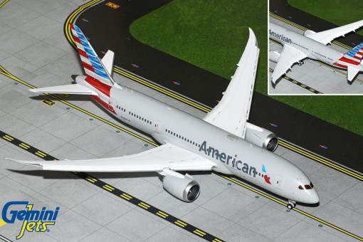 American Airlines Boeing B787-8  Flaps down N808AN Gemini Jets G2AAL1105F Scale 1:200