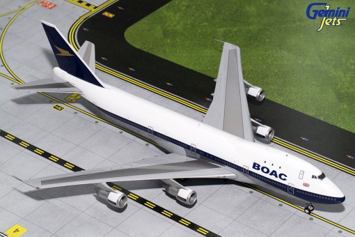 BOAC Boeing 747-100 Polished Reg# G-AWNF Gemini G2BOA654 Scale 1:200 