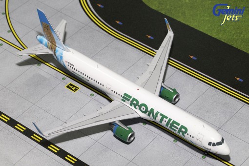 Frontier Airlines Airbus A321-200(S) ”Ferndale the Owl, Sharklets” N705FRGemini 200 G2FFT611 Die-Cast 1:200