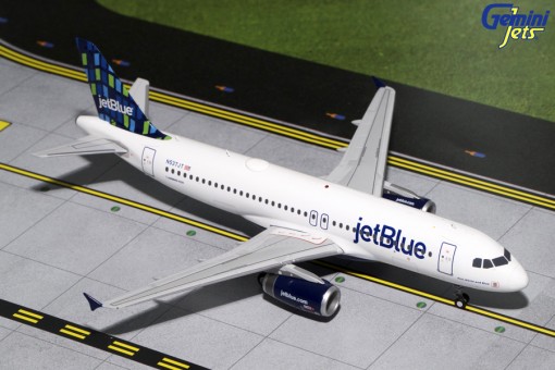 JetBlue Hi-Rise Livery Airbus A320-200 N537JT Gemini G2JBU662 Scale 1:200