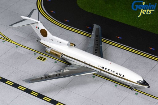 Mexicana Boeing 727-100 XA-SEJ (delivery livery, sun dial on tail) Gemini G2MXA810 Scale 1:200