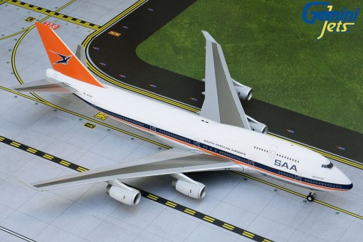 South African Boeing 747-400 polished belly ZS-SAX Gemini200 G2SAA556  scale 1:200