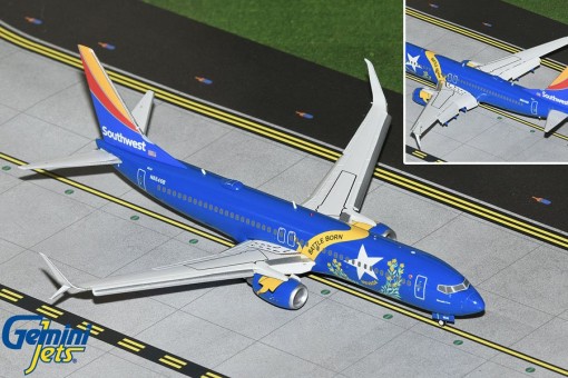 Southwest 737-800 Nevada One Flapsdown N8646B G2SWA1267F Gemini200 Scale 1:200
