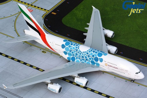 Blue Emirates Airbus A380-800 A6-EOC Expo 2020 Gemini G2UAE779 1:200