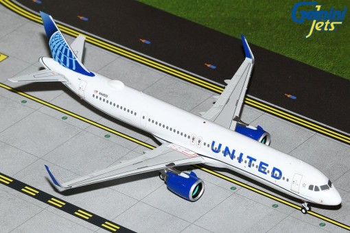 United Airlines Airbus A321neo N44501 GeminiJets G2UAL1281 Scale 1:200