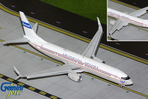 United Airlines Boeing B737-900ER Continental retro w/ flaps Reg: N75435 G2UAL1407F Gemini Jets 1:200