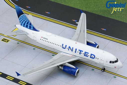 United Airlines Airbus A319 N876UA new livery Gemini 200 G2UAL891 scale 1:200 