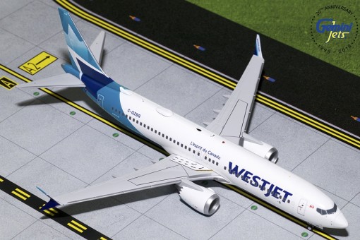 Westjet Boeing 737 Max 8 (new livery) C-GZSG Gemini Jets G2WJA783 Scale 1:200