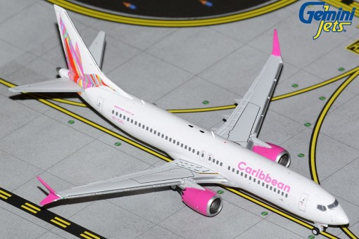 Caribbean Airlines Boeing 737 MAX8 9Y-CAL Gemini Jets GJBWA2121 Scale 1:400