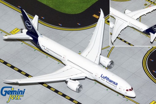 LufthanLufthansa Boeing 787-9 Dreamliner Flaps/Slats Extended Gemini Jets GJDLH2046 Scale 1:400