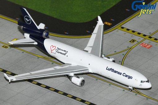 Lufthansa Cargo McDonnell Douglas Cargo MD-11F Farewell MD-11 Reg: D-ALCC GJDLH2072 Gemini Jets 1:400