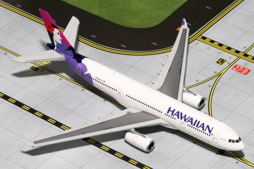 Gemini Jets Diecast model Hawaiian Airlines Airbus A330-200 Reg# N386HA  Gemini Jets GJHAL1445 Scale 1:400 ezToys - Diecast Models and Collectibles