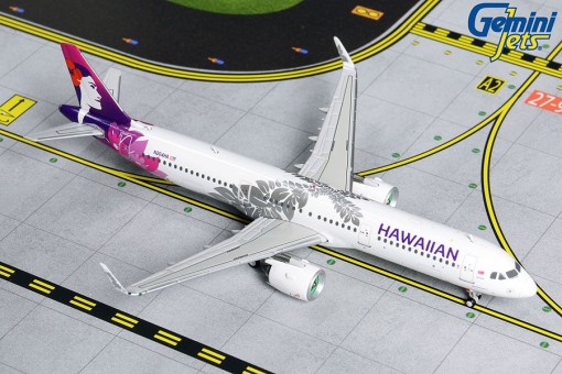 Hawaiian Airbus A321neo N204HA Gemini GJHAL1843 scale 1:400