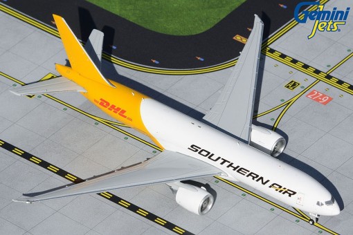 Southern Air Cargo DHL Tail Boeing 777F N775SA Gemini Jets GJSOO2014 die cast scale 1:400