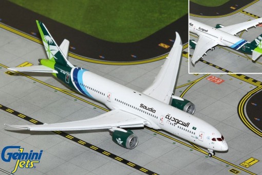 Saudi Arabian Airlines Boeing B787-9 National Day Flaps Down Reg: HZ-ARB GJSVA2310F Gemini Jets 1:400