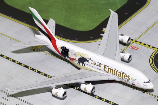 Emirates A380-800 “Wildlife #2, New Logo” A6-EER Geminijets GJUAE1668 Scale 1:400