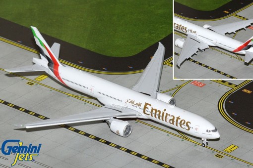 Emirates Boeing B777-300ER flaps down Reg: A6-EQH GJUAE2318F Gemini Jets 1:400