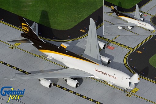 Interactive UPS Boeing 747-8F N608UP Gemini Jets GJUPS2005 scale 1:400