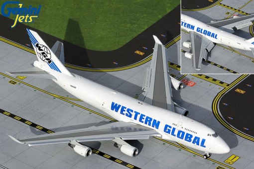 Flaps down Western Global Airlines Boeing 747-400F N344KD Gemini Jets GJWGN2015F scale 1:400