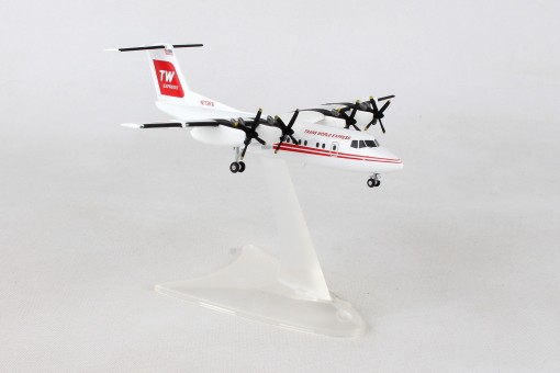 Trans World Express Dash 7 DHC-7 registration: N173RA Herpa 559041 Scale 1:200