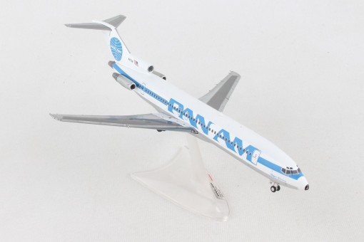 Pan Am Boeing 727-200 N4738 bilboard-cheatline test livery Herpa 571845 die-cast model scale 1:200