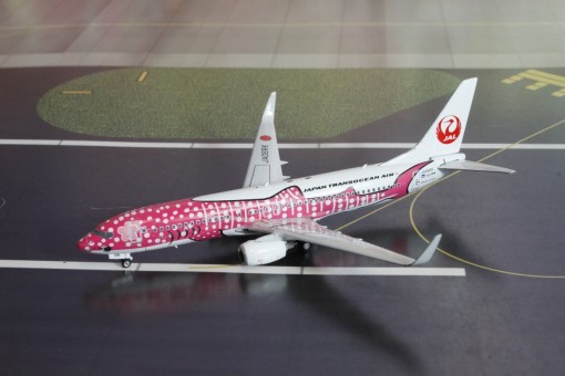 JAL Japan Transocean Air Boeing 737-800W Pink Whale Shark JA06RK Phoenix 04173 scale 1:400