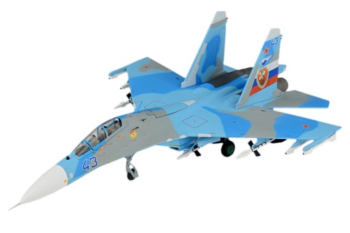Su-27UB Flanker-C Blue 43 Die Cast JC wings JC-JCW-72-SU27-002 Scale 1:72 