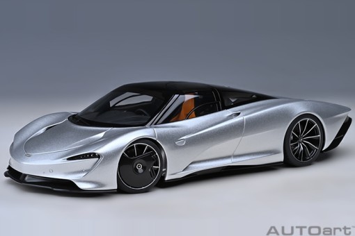 McLaren Speedtail Supernova Silver Die-Cast AUTOart model 76090 Scale 1:18