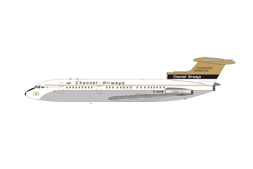 Channel Airways Hawker Siddeley HS-121 Trident 1E G-AVYB ARD/InFlight ARD21001 With Stand Die cast Scale 1:200