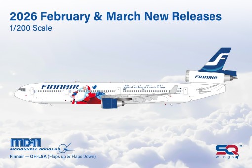 Finnair McDonnell Douglas MD-11 Official Airline of Santa Claus Reg: OH-LGA SQWL2230 SQ Wings 1:200