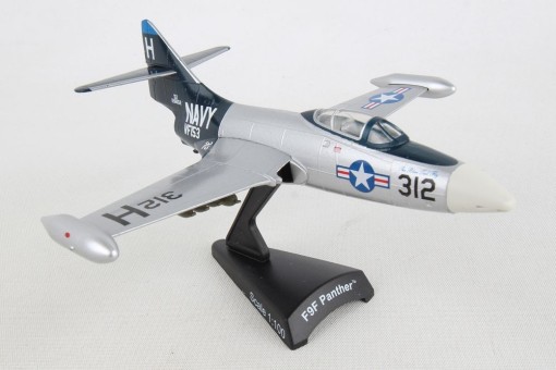 US Navy F-9F Panther Silver/Black Postage Stamp PS5393-3 scale 1:100