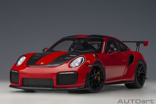 Red Porsche 911 (991.2) GT2 RS Weissach Package Guards Red AUTOart 78173 scale 1:18