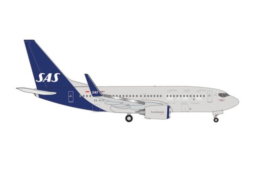 SAS Scandinavian Boeing 737-700 SE-RJX "Vagn Viking" New Livery Die-Cast Herpa Wings 536226 Scale 1:500