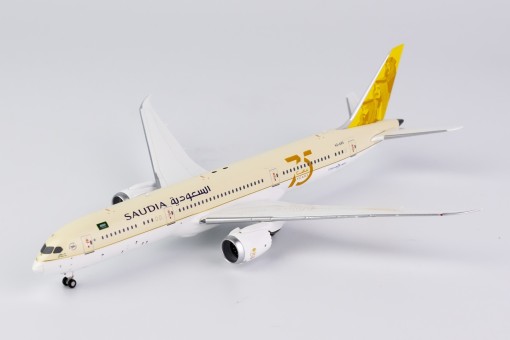 Saudia Saudi Arabian Boeing 787-9 Dreamliner HZ-ARE 75th Anniversary NG Model 55077 Scale 1:400