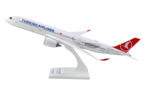 Turkish Airlines Airbus A350-900 TC-LHJ with stand Skymarks SKR1155 scale 1:200