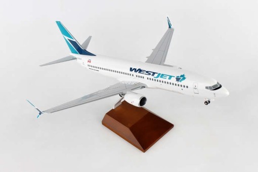 WestJet Boeing B737-800 New Livery with Wood stand and Gears Skymarks Supreme SKR8258 Scale 1:100