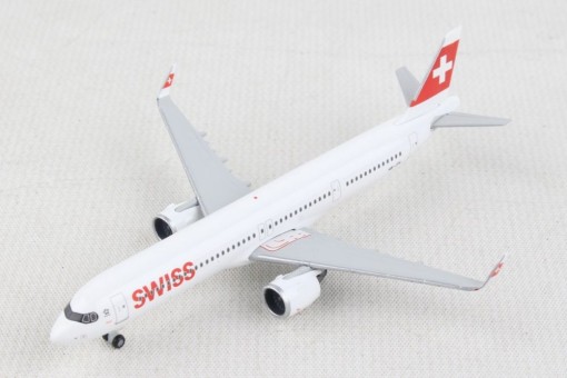Avion Airbus A321 Neo Swiss Herpa 1/100 - Immatriculation HB-JPA "Stoos", Neuf