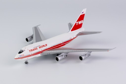 TWA Boeing 747SP N57203 Twin Stripe Livery Boston Express Die-Cast NG Models 07020 Scale 1:400